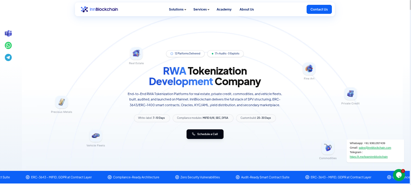 RWA Tokenization Development Company | 100% Compliance & Security